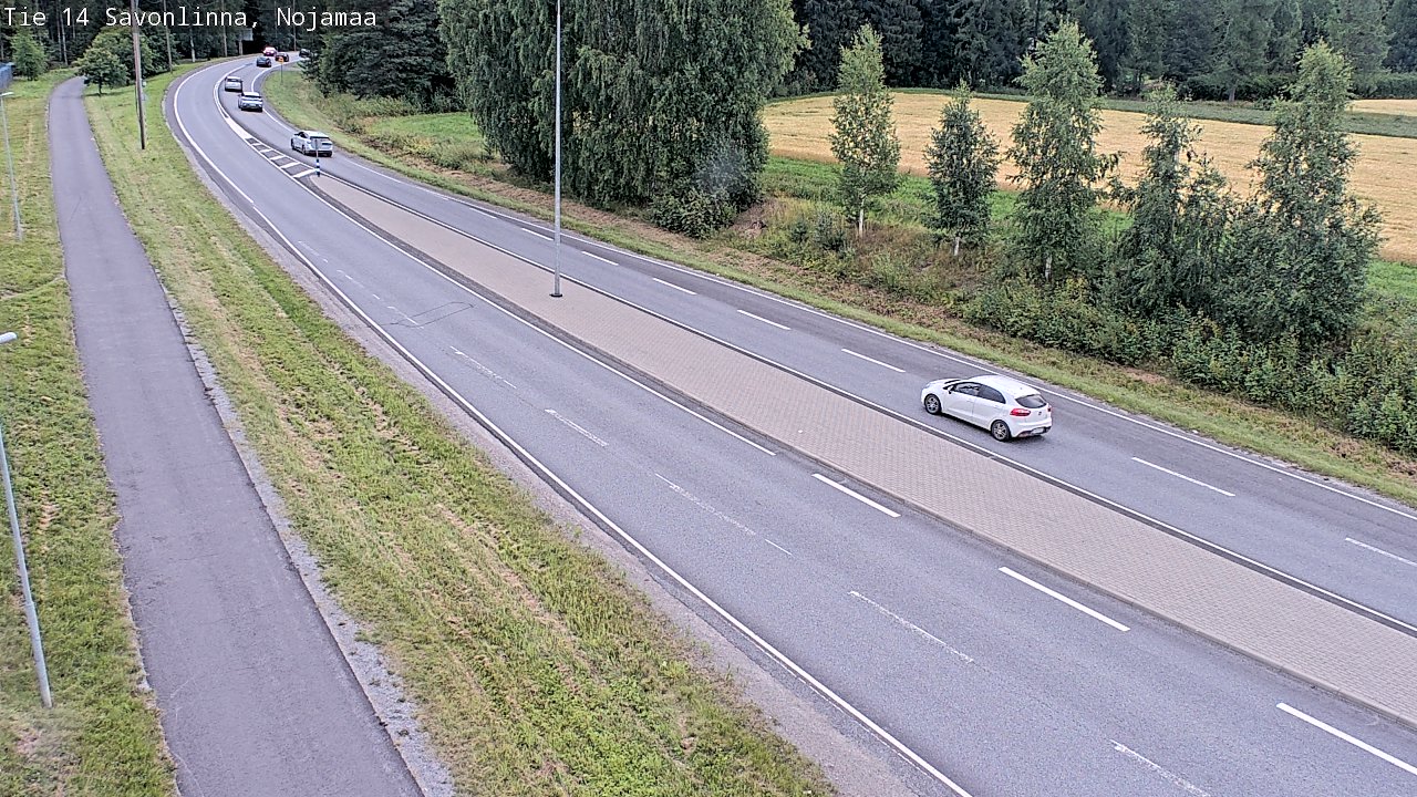 Weather Camera Image Väg 14 Nyslott, Nojanmaa, Savonlinna, Etelä-Savo
