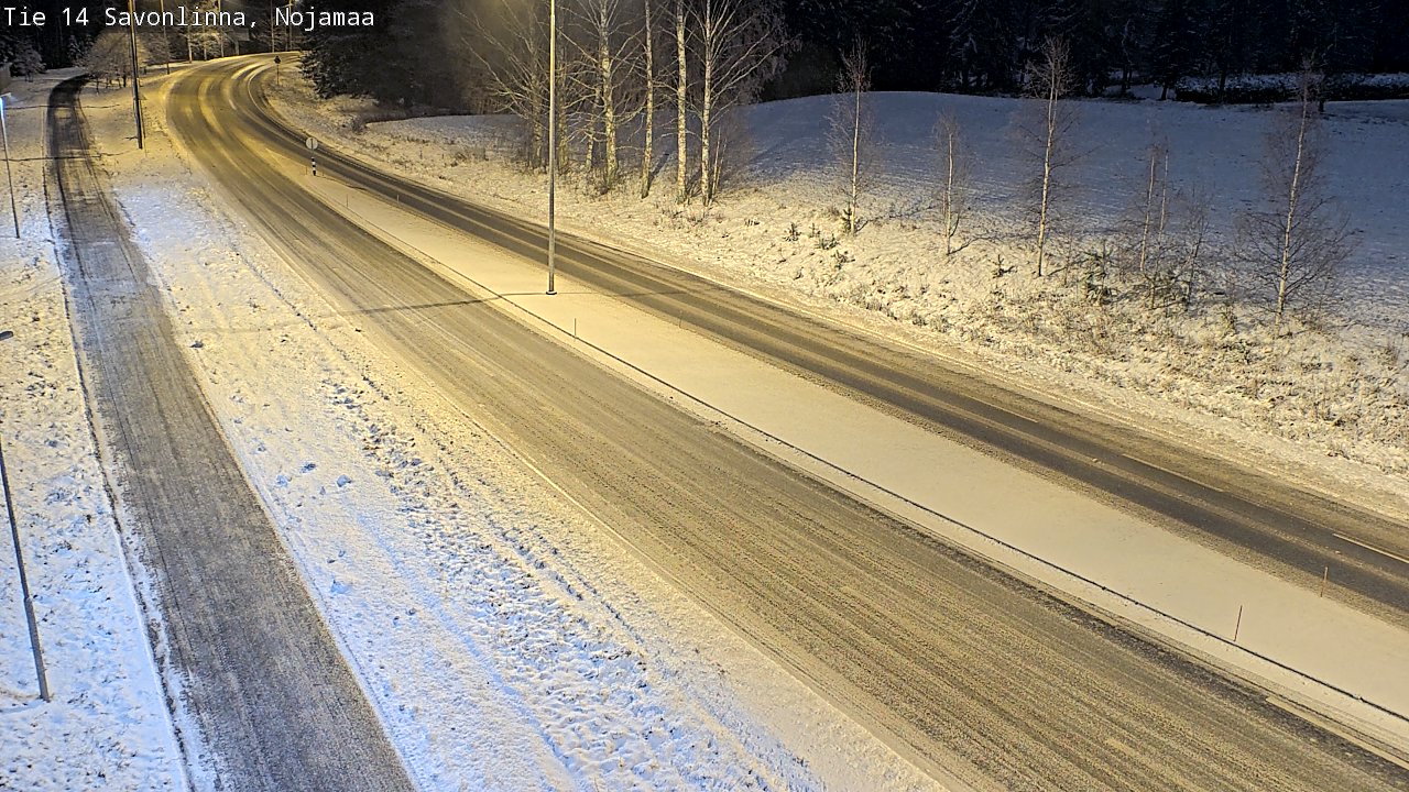 Weather Camera Image Väg 14 Nyslott, Nojanmaa, Savonlinna, Etelä-Savo