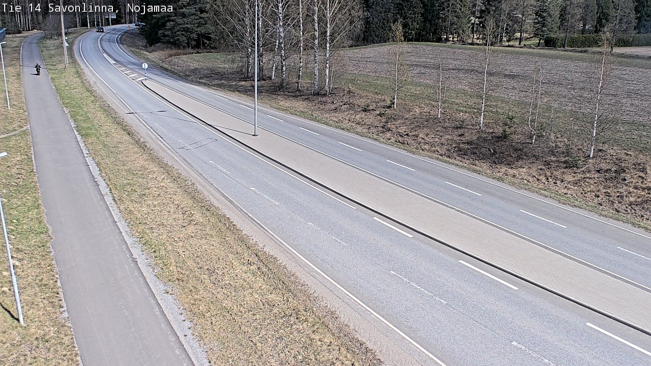 Weather Camera Image Väg 14 Nyslott, Nojanmaa, Savonlinna, Etelä-Savo