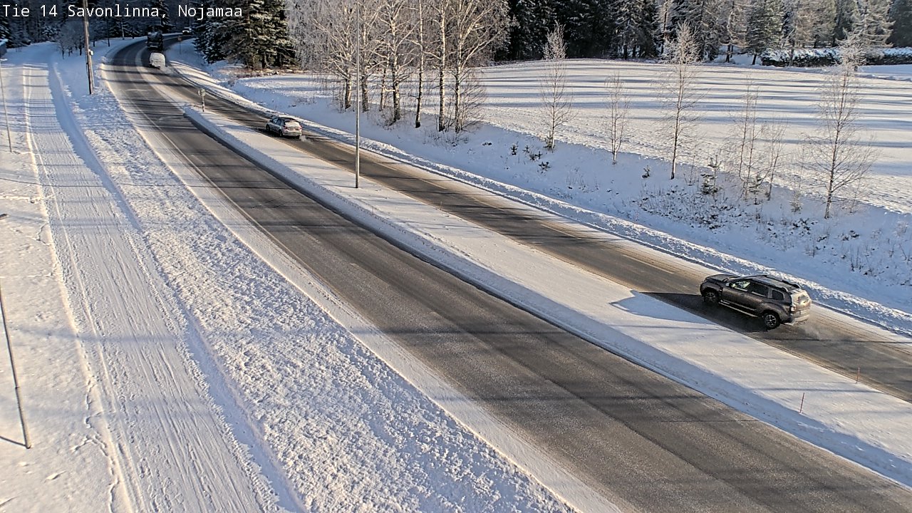 Weather Camera Image Väg 14 Nyslott, Nojanmaa, Savonlinna, Etelä-Savo
