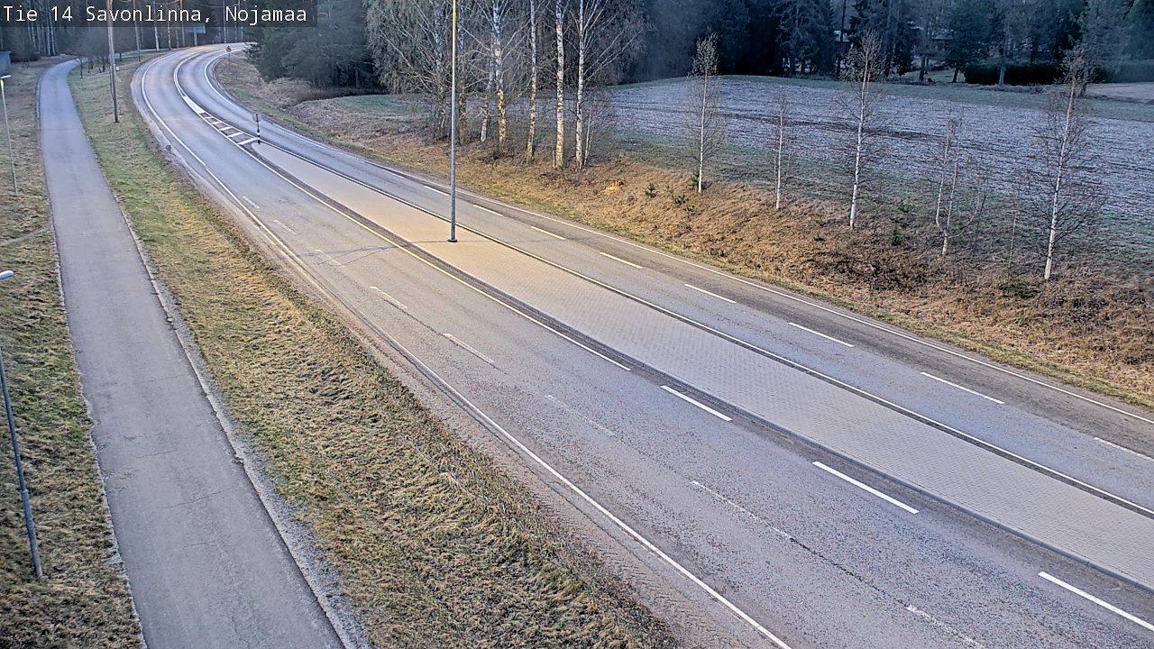 Weather Camera Image Väg 14 Nyslott, Nojanmaa, Savonlinna, Etelä-Savo