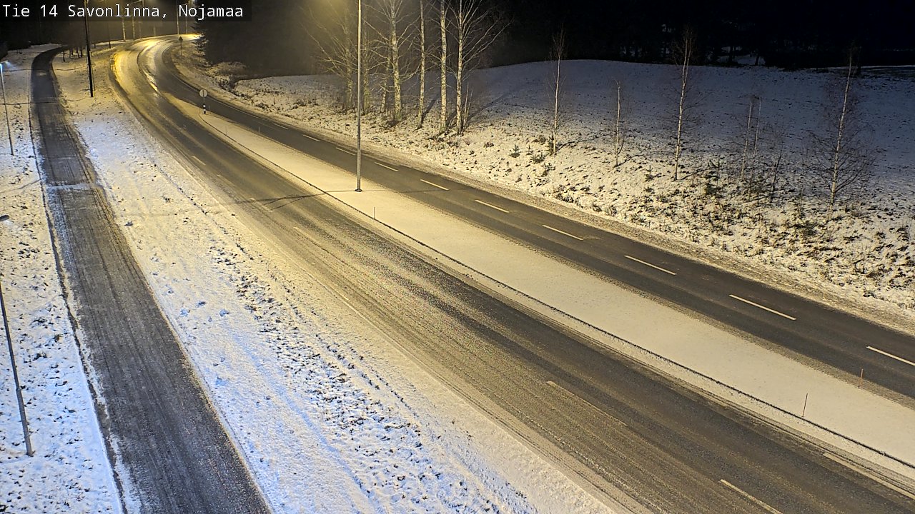 Weather Camera Image Väg 14 Nyslott, Nojanmaa, Savonlinna, Etelä-Savo