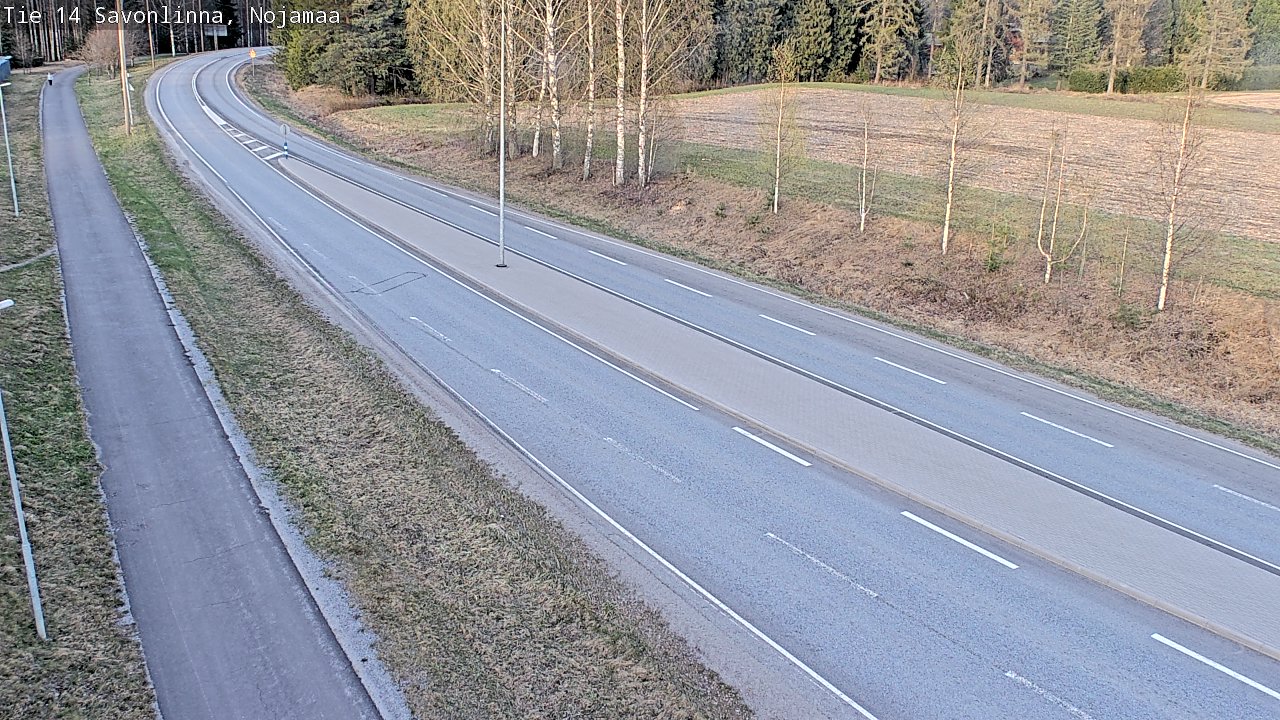 Weather Camera Image Väg 14 Nyslott, Nojanmaa, Savonlinna, Etelä-Savo