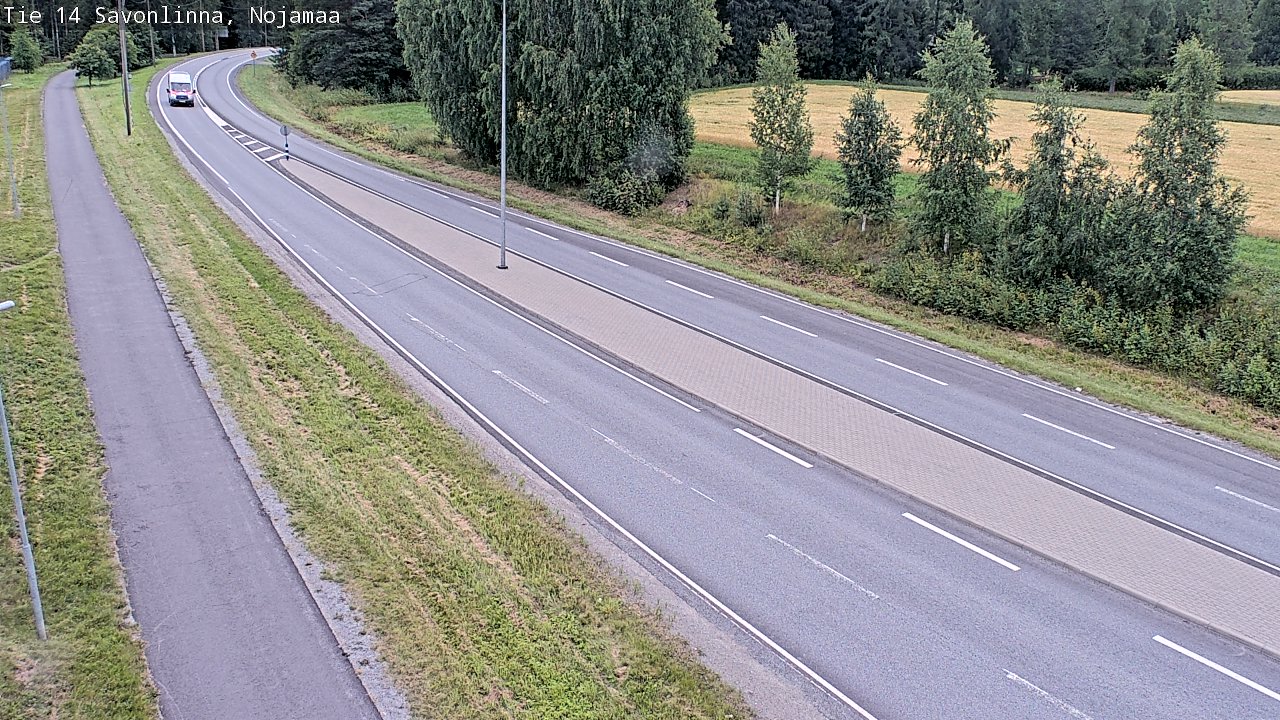 Weather Camera Image Väg 14 Nyslott, Nojanmaa, Savonlinna, Etelä-Savo