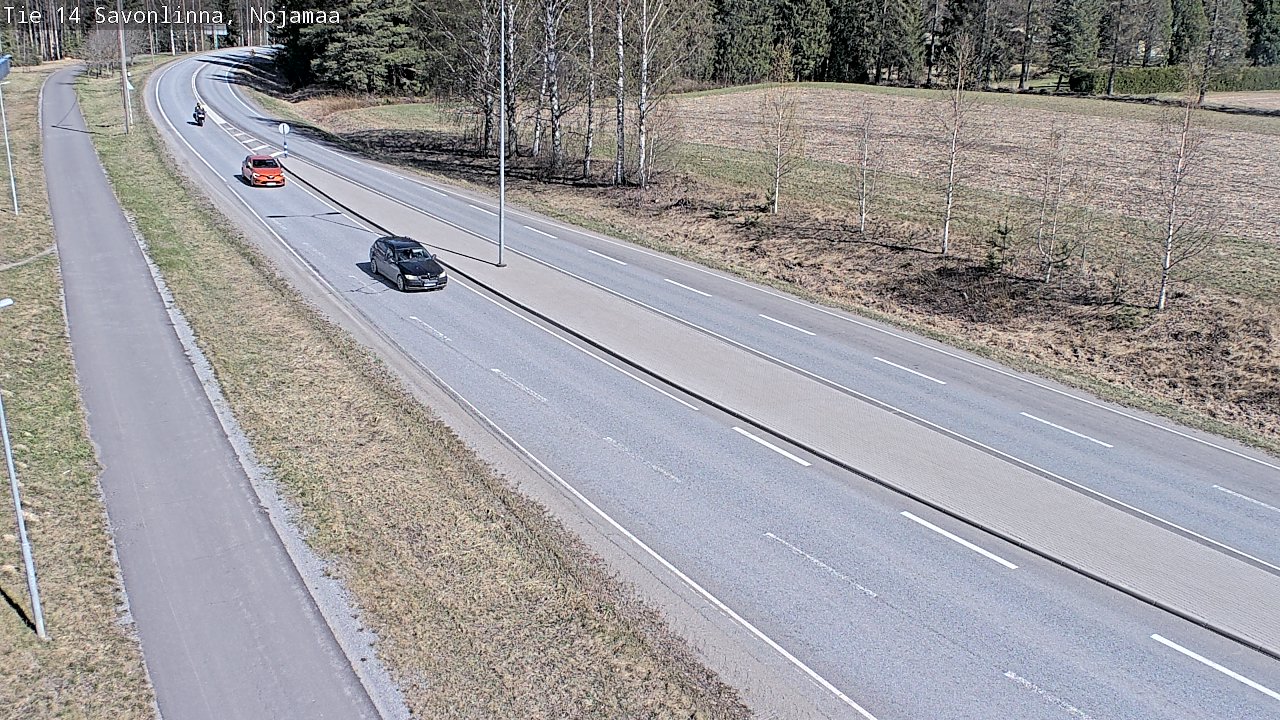 Weather Camera Image Väg 14 Nyslott, Nojanmaa, Savonlinna, Etelä-Savo