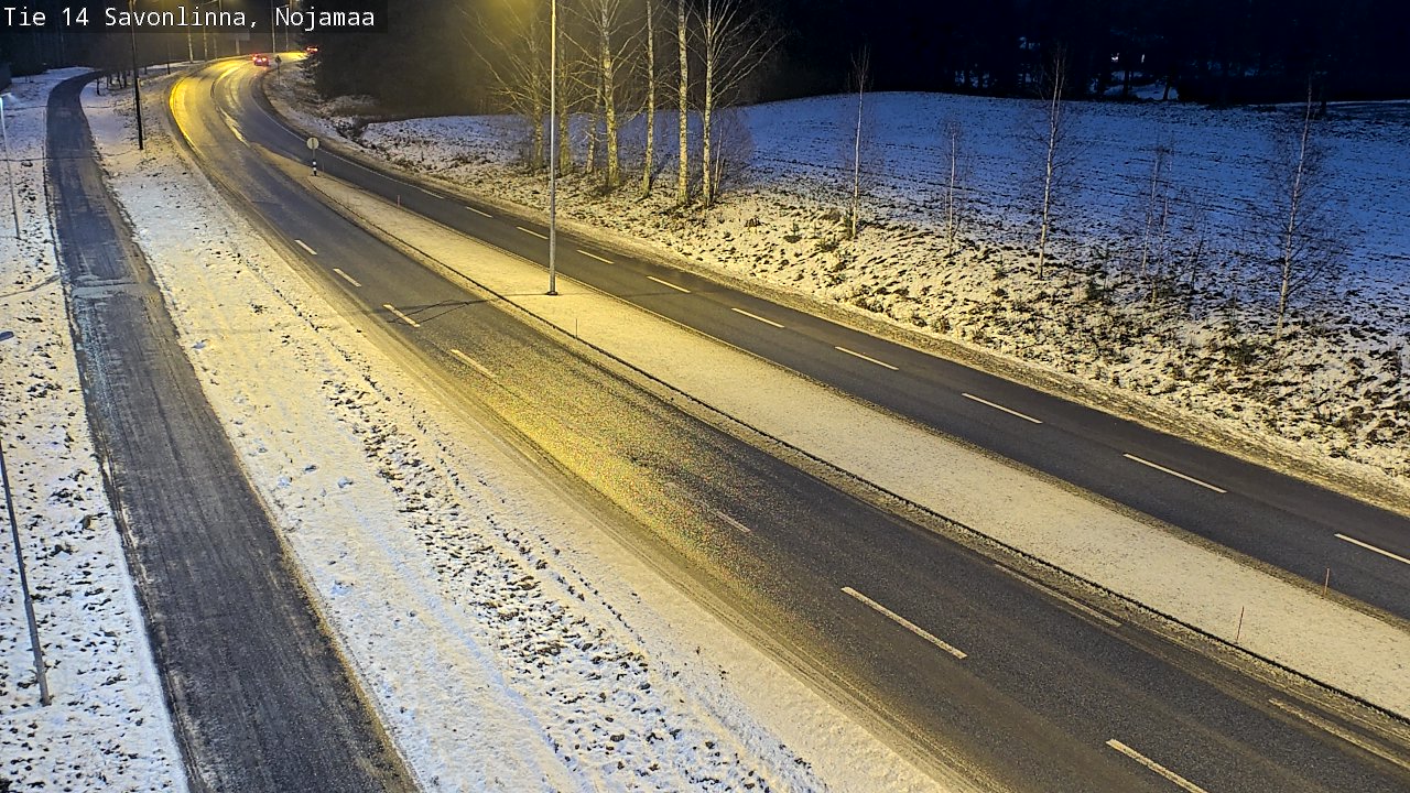 Weather Camera Image Väg 14 Nyslott, Nojanmaa, Savonlinna, Etelä-Savo