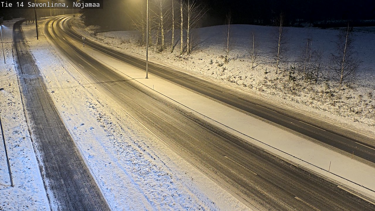 Weather Camera Image Väg 14 Nyslott, Nojanmaa, Savonlinna, Etelä-Savo