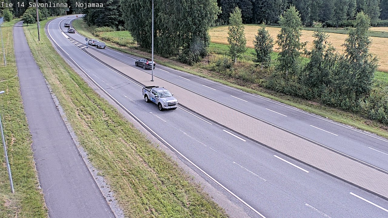 Weather Camera Image Väg 14 Nyslott, Nojanmaa, Savonlinna, Etelä-Savo