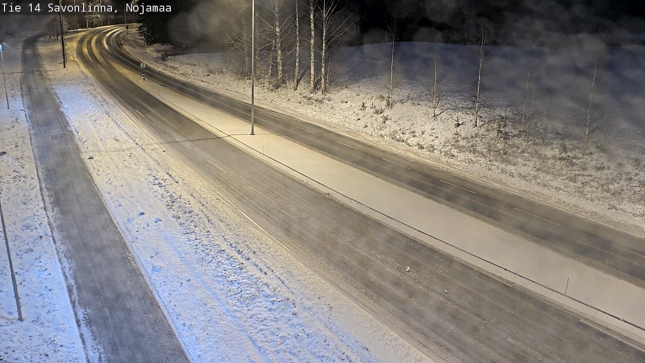 Weather Camera Image Väg 14 Nyslott, Nojanmaa, Savonlinna, Etelä-Savo