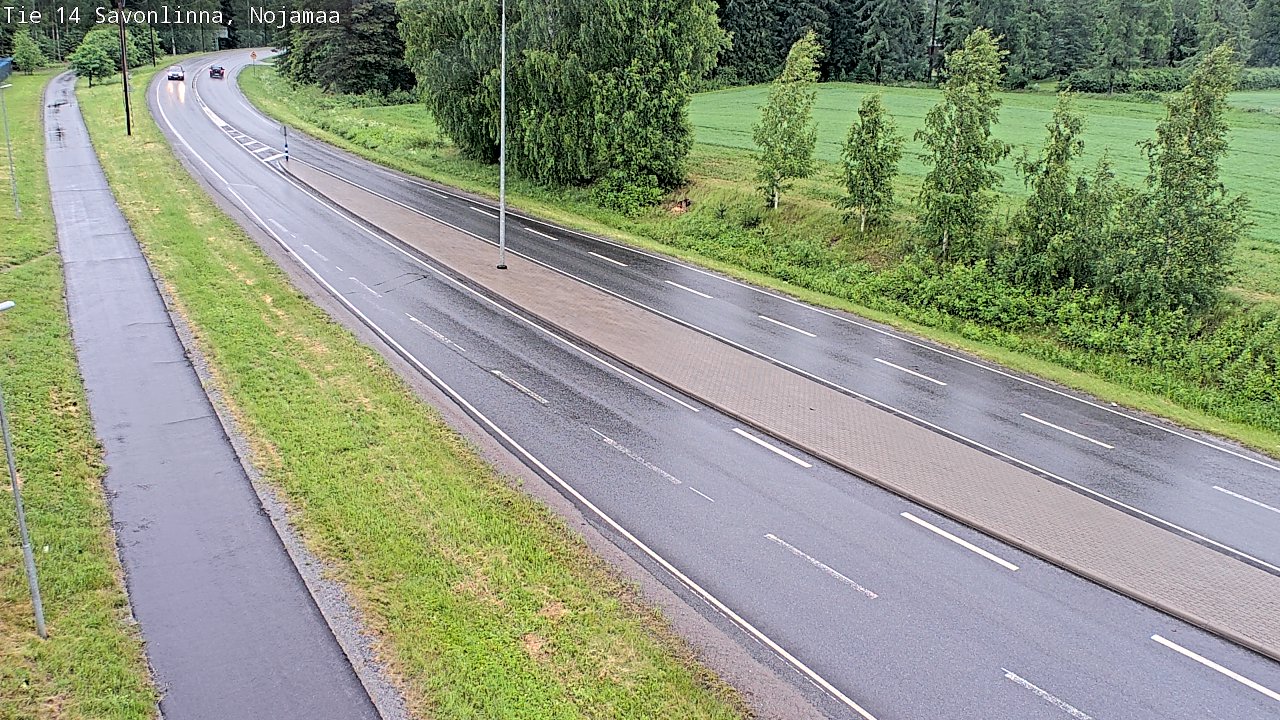 Weather Camera Image Väg 14 Nyslott, Nojanmaa, Savonlinna, Etelä-Savo