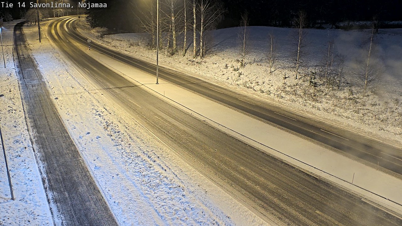 Weather Camera Image Väg 14 Nyslott, Nojanmaa, Savonlinna, Etelä-Savo