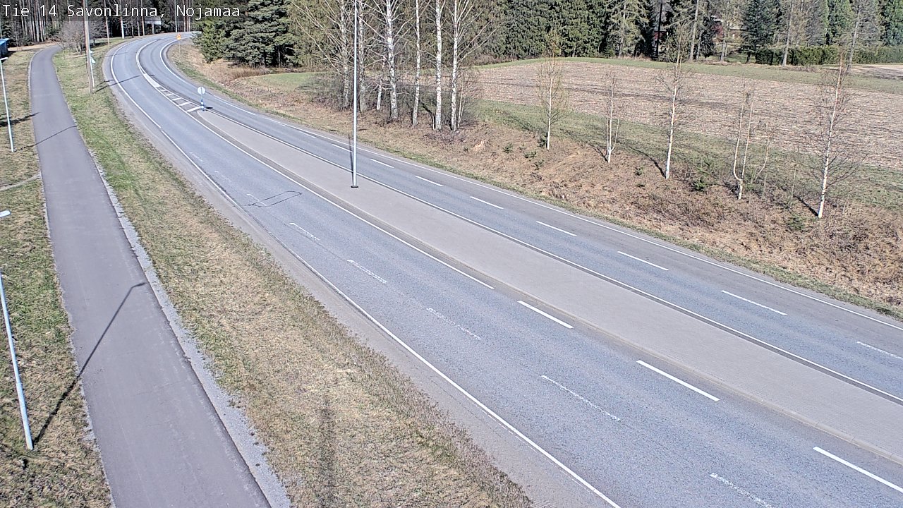 Weather Camera Image Väg 14 Nyslott, Nojanmaa, Savonlinna, Etelä-Savo