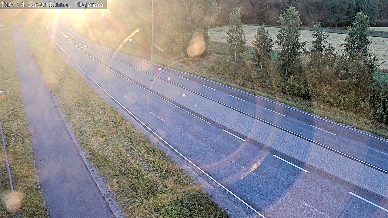 Weather Camera Image Väg 14 Nyslott, Nojanmaa, Savonlinna, Etelä-Savo