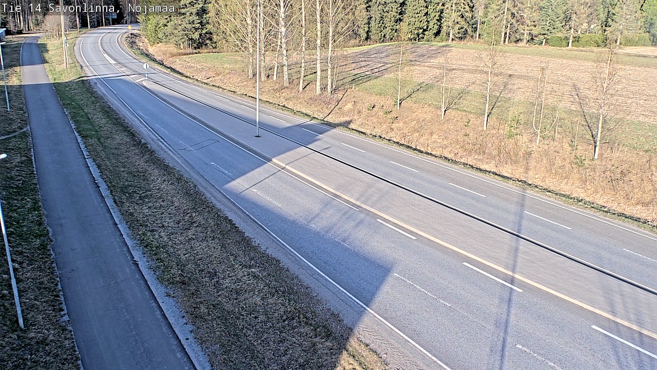 Weather Camera Image Väg 14 Nyslott, Nojanmaa, Savonlinna, Etelä-Savo