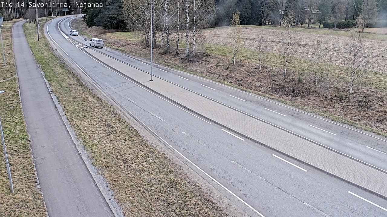 Weather Camera Image Väg 14 Nyslott, Nojanmaa, Savonlinna, Etelä-Savo