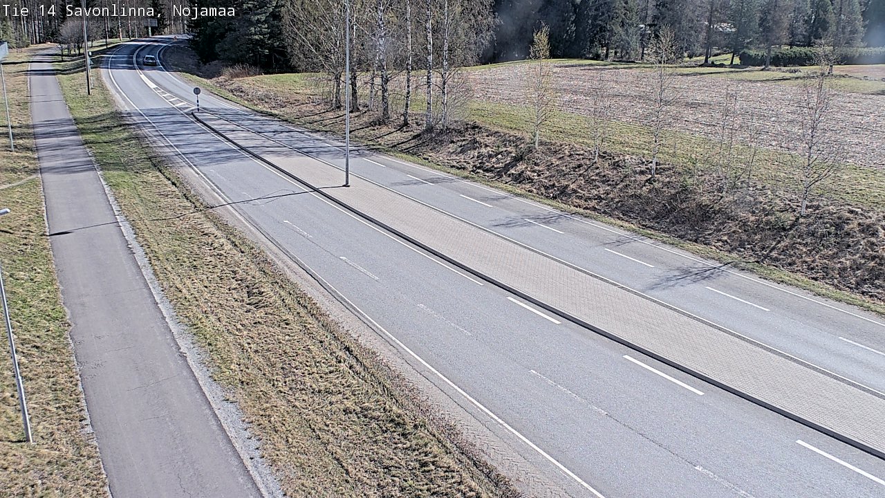 Weather Camera Image Väg 14 Nyslott, Nojanmaa, Savonlinna, Etelä-Savo