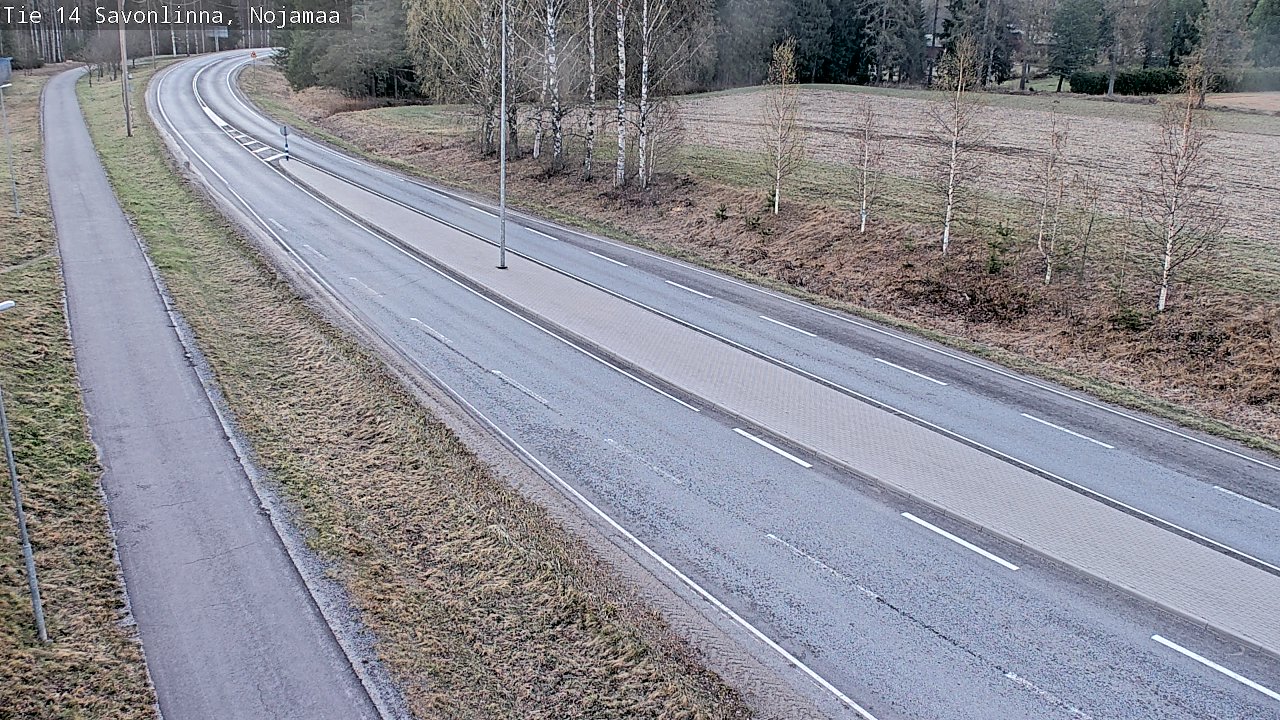 Weather Camera Image Väg 14 Nyslott, Nojanmaa, Savonlinna, Etelä-Savo