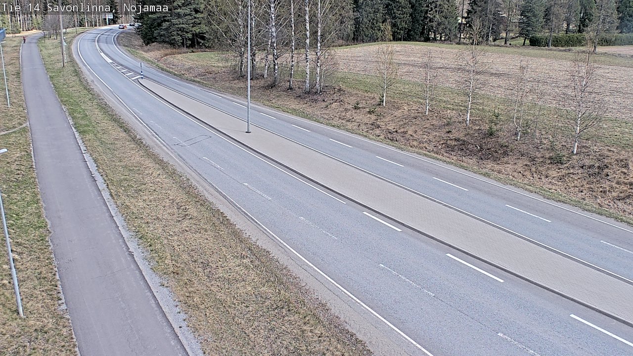 Weather Camera Image Väg 14 Nyslott, Nojanmaa, Savonlinna, Etelä-Savo