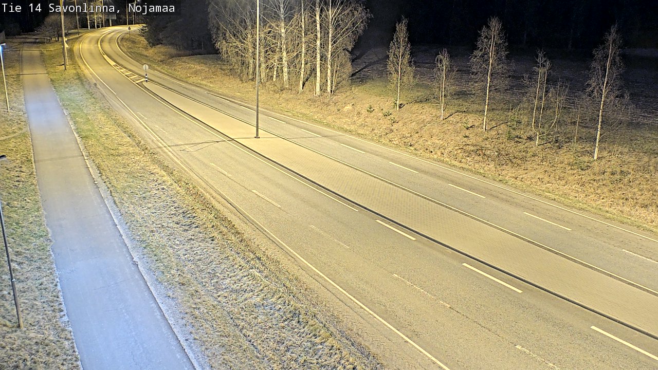 Weather Camera Image Väg 14 Nyslott, Nojanmaa, Savonlinna, Etelä-Savo