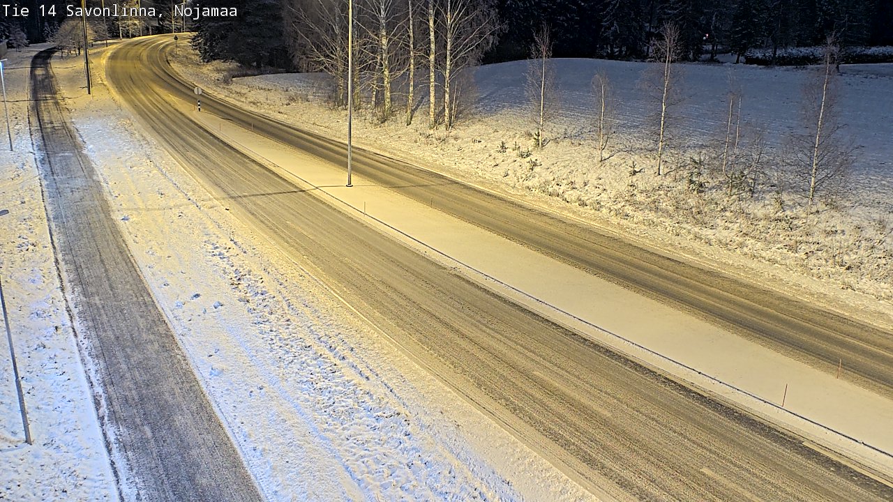 Weather Camera Image Väg 14 Nyslott, Nojanmaa, Savonlinna, Etelä-Savo