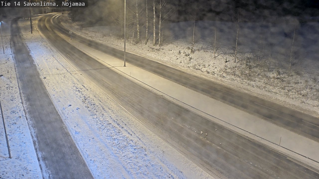Weather Camera Image Väg 14 Nyslott, Nojanmaa, Savonlinna, Etelä-Savo