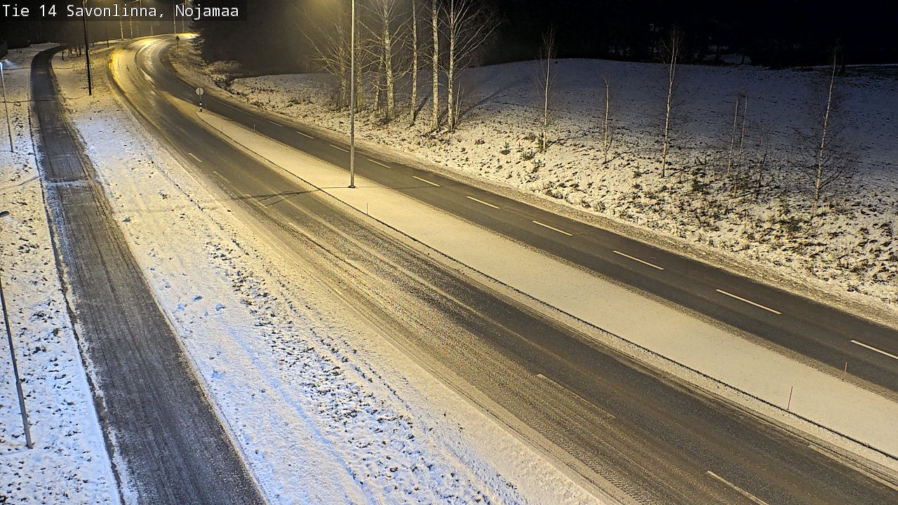 Weather Camera Image Väg 14 Nyslott, Nojanmaa, Savonlinna, Etelä-Savo