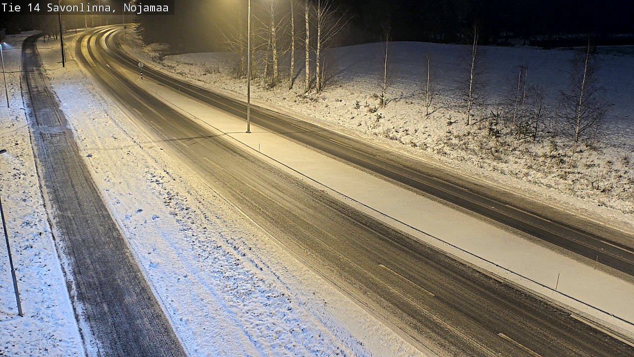 Weather Camera Image Väg 14 Nyslott, Nojanmaa, Savonlinna, Etelä-Savo