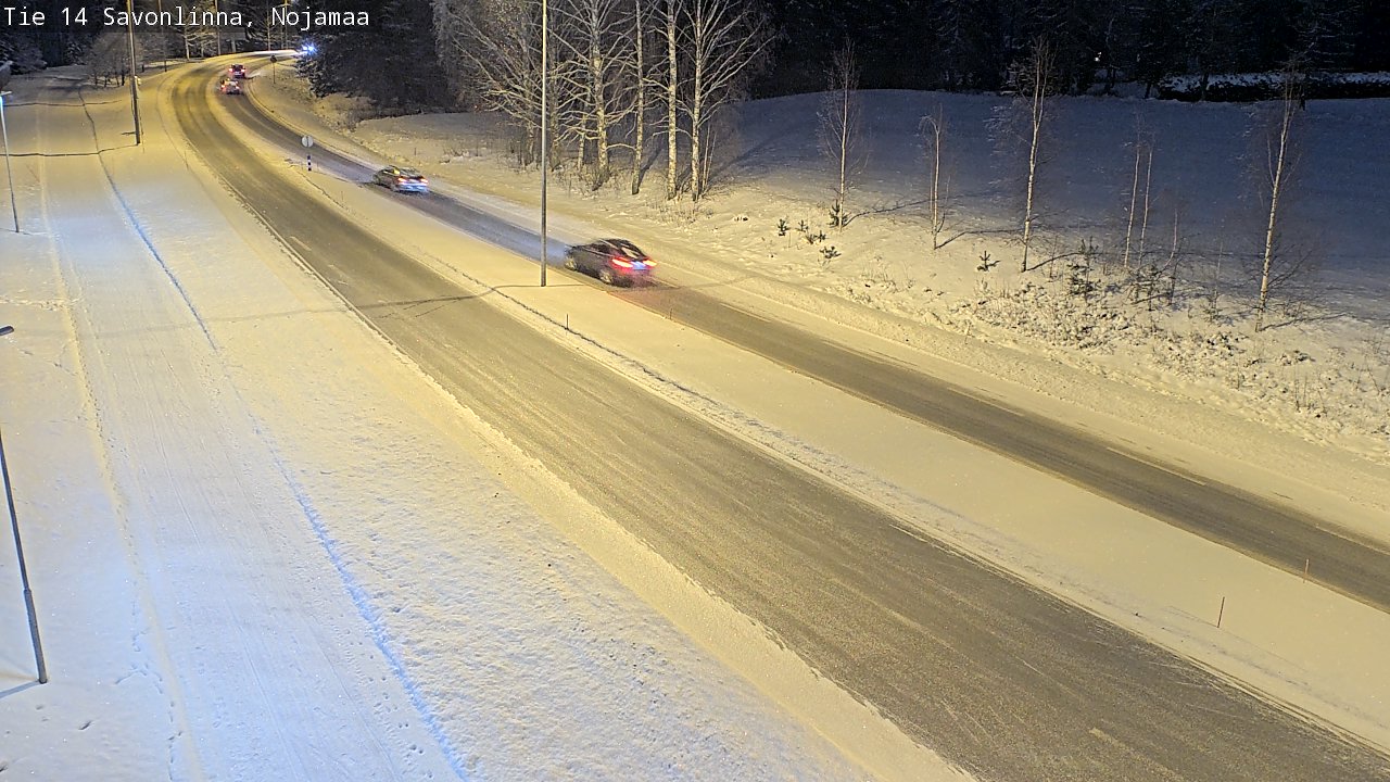 Weather Camera Image Väg 14 Nyslott, Nojanmaa, Savonlinna, Etelä-Savo