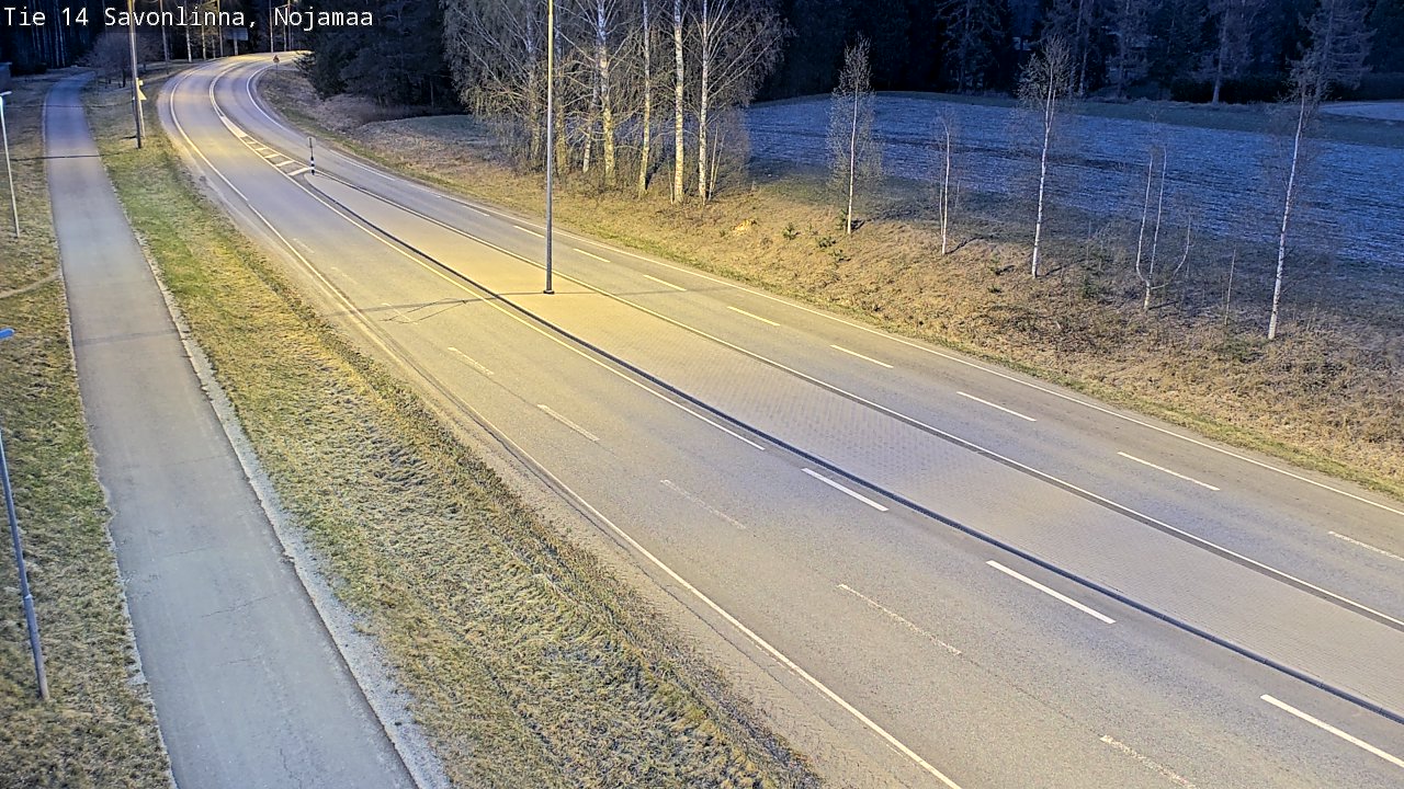 Weather Camera Image Väg 14 Nyslott, Nojanmaa, Savonlinna, Etelä-Savo