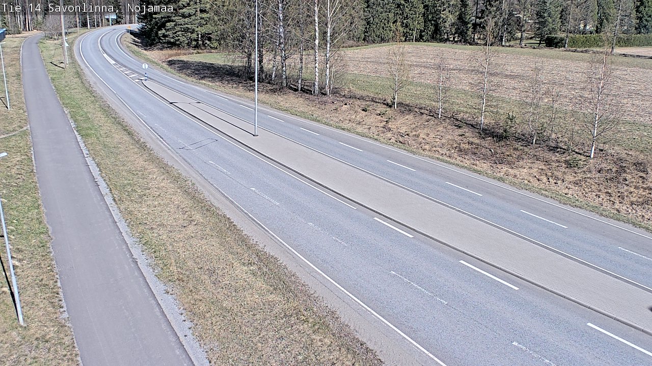 Weather Camera Image Väg 14 Nyslott, Nojanmaa, Savonlinna, Etelä-Savo