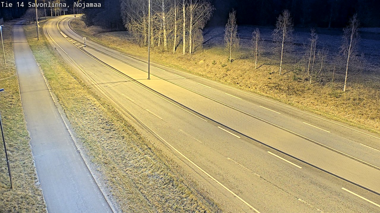 Weather Camera Image Väg 14 Nyslott, Nojanmaa, Savonlinna, Etelä-Savo