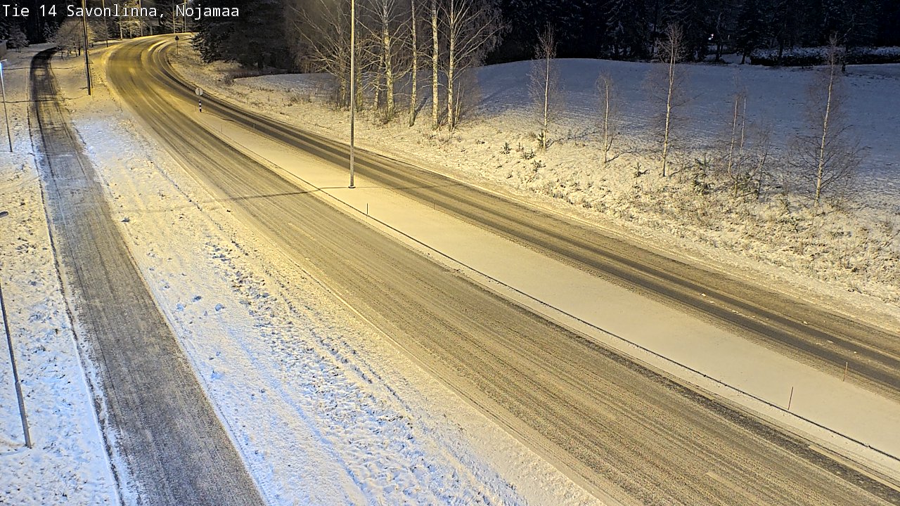 Weather Camera Image Väg 14 Nyslott, Nojanmaa, Savonlinna, Etelä-Savo