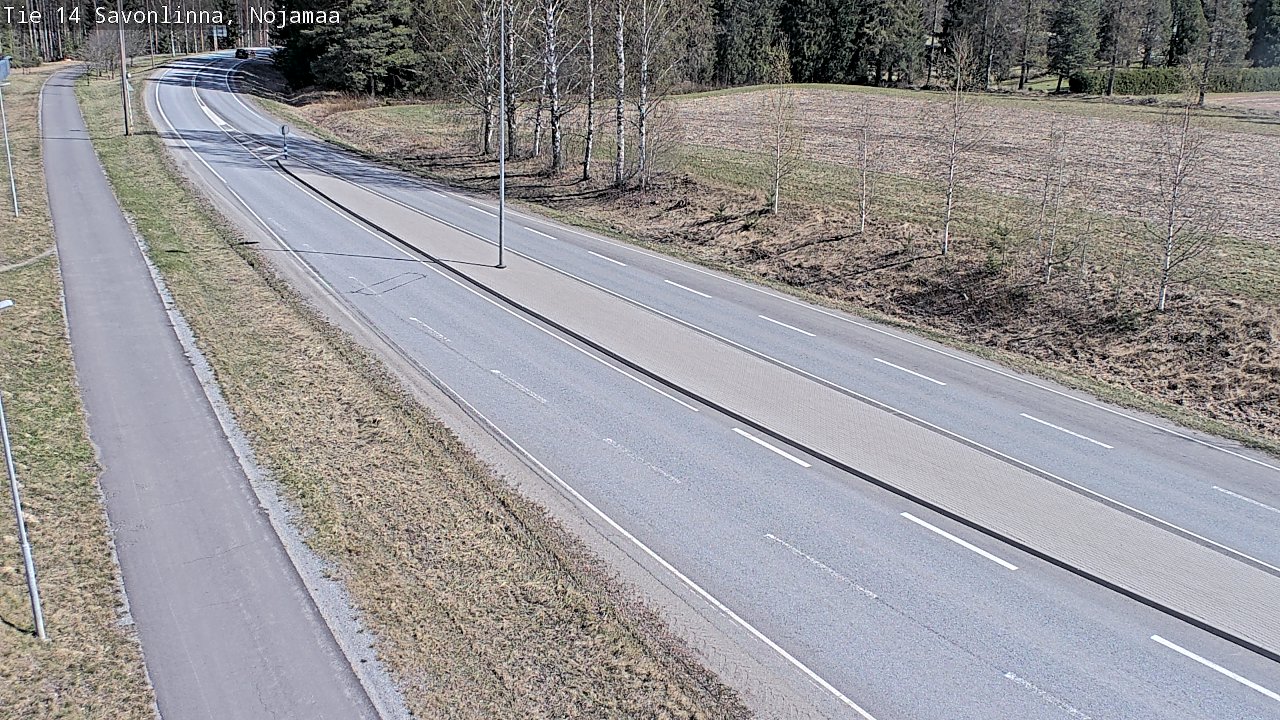 Weather Camera Image Väg 14 Nyslott, Nojanmaa, Savonlinna, Etelä-Savo