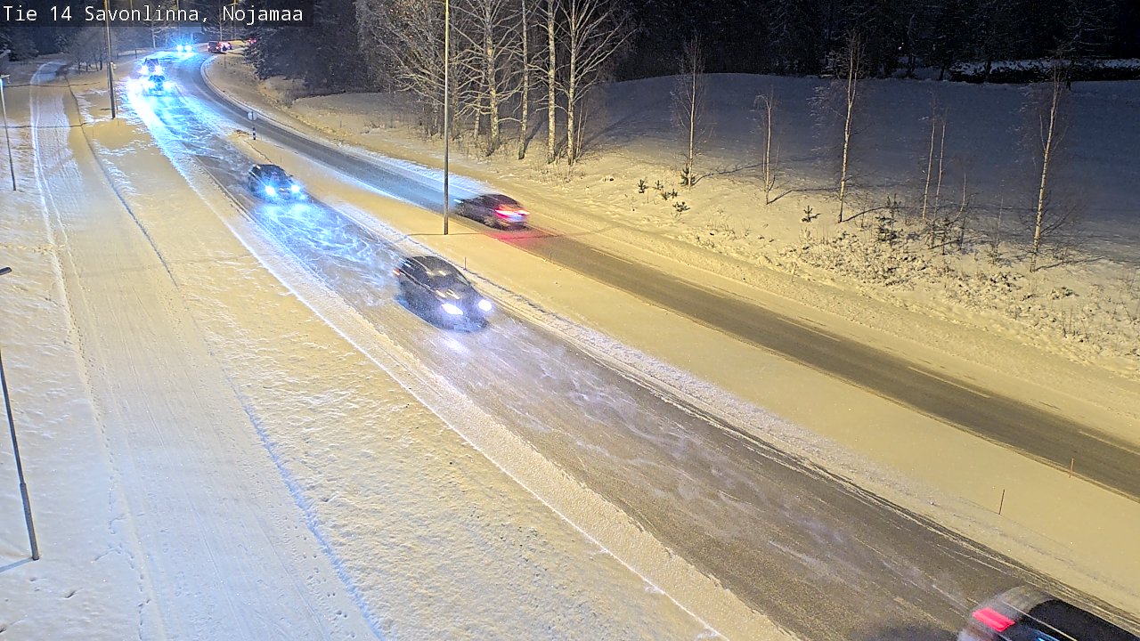 Weather Camera Image Väg 14 Nyslott, Nojanmaa, Savonlinna, Etelä-Savo