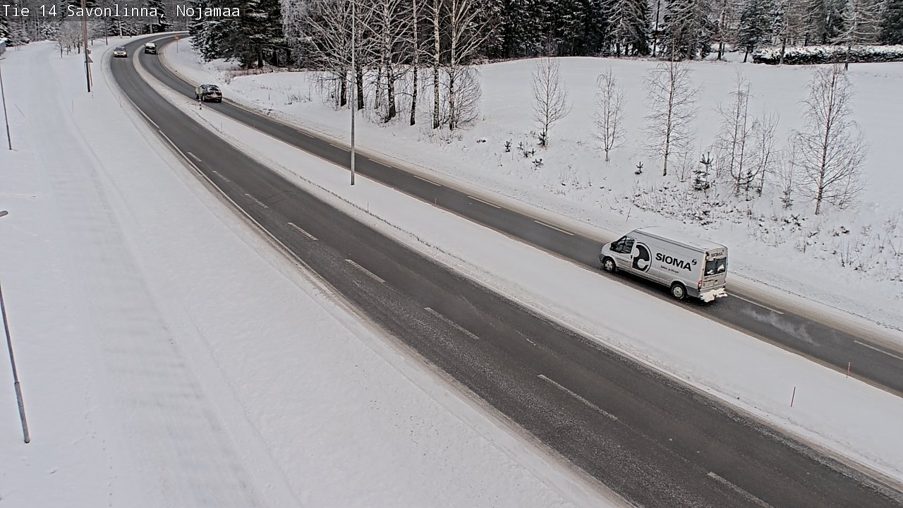Weather Camera Image Väg 14 Nyslott, Nojanmaa, Savonlinna, Etelä-Savo