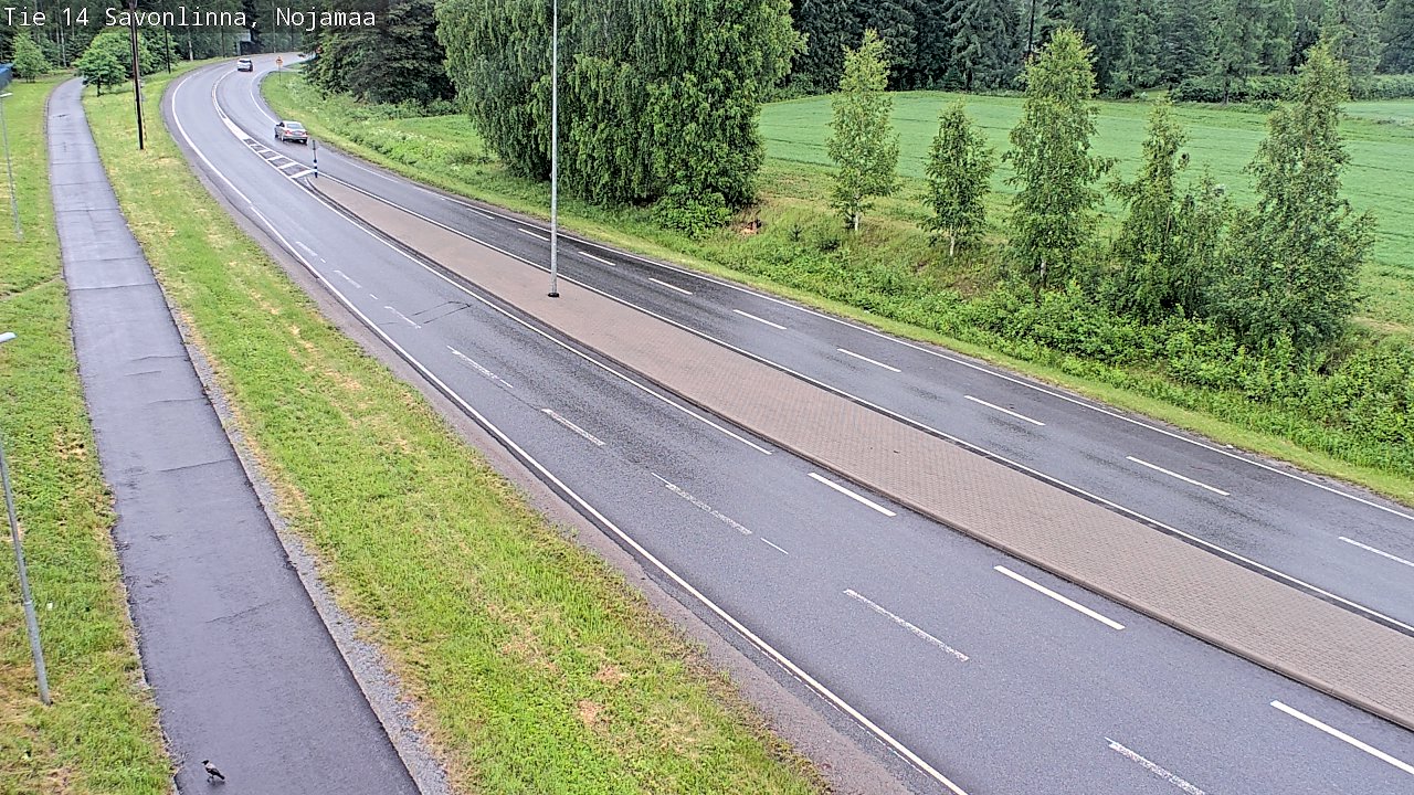 Weather Camera Image Väg 14 Nyslott, Nojanmaa, Savonlinna, Etelä-Savo