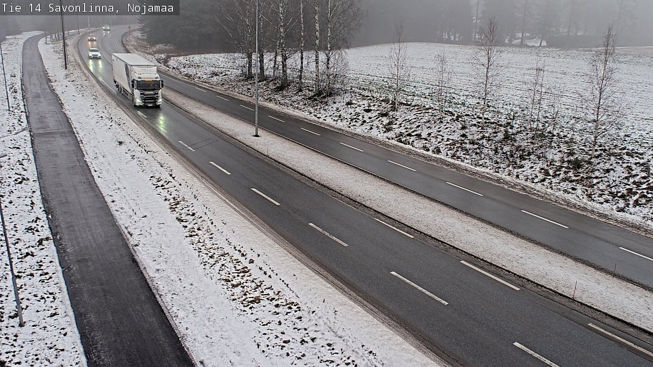 Weather Camera Image Väg 14 Nyslott, Nojanmaa, Savonlinna, Etelä-Savo