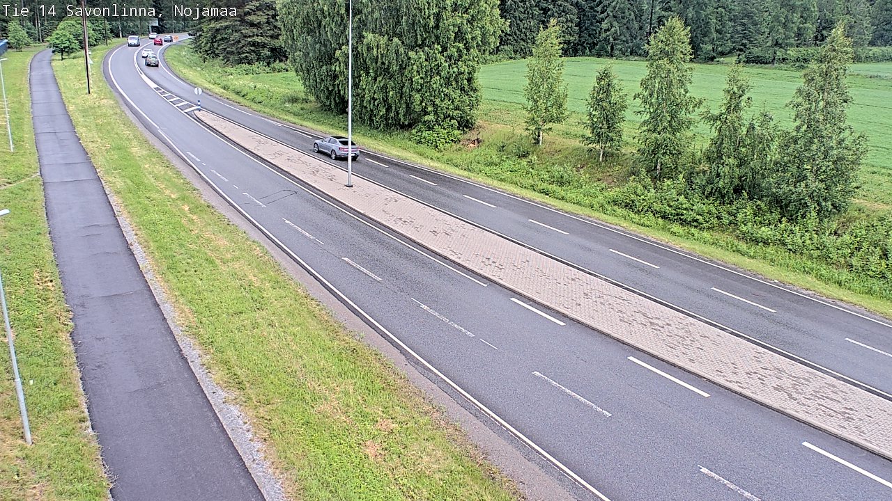 Weather Camera Image Väg 14 Nyslott, Nojanmaa, Savonlinna, Etelä-Savo