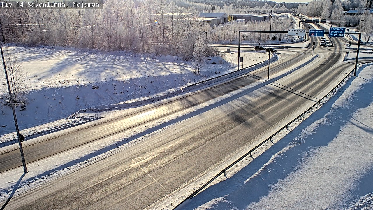 Weather Camera Image Väg 14 Nyslott, Nojanmaa, Savonlinna, Etelä-Savo