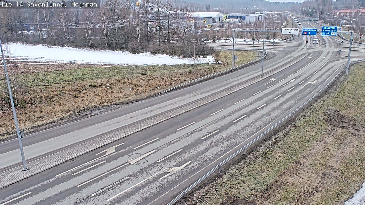 Weather Camera Image Road 14 Savonlinna, Nojanmaa, Savonlinna, Etelä-Savo