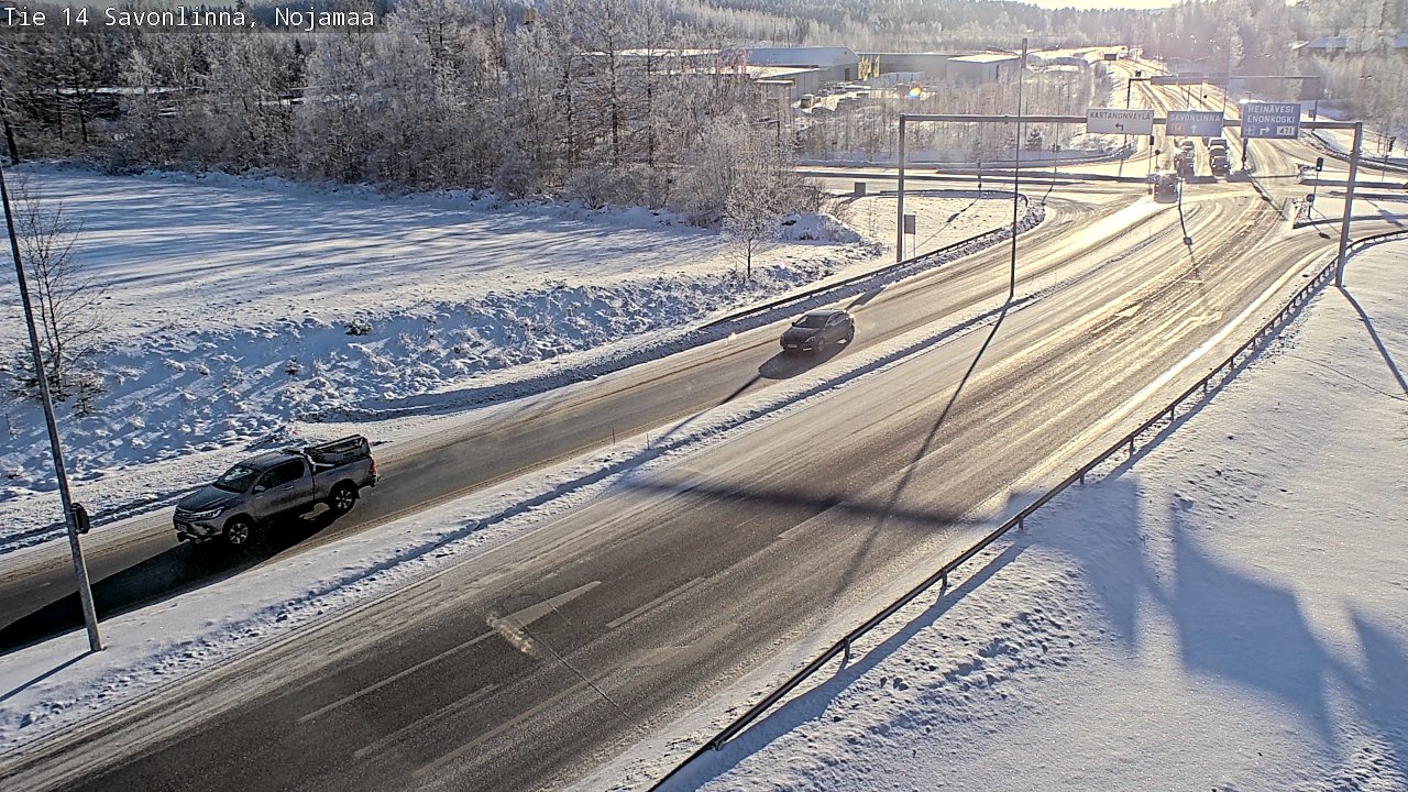 Weather Camera Image Väg 14 Nyslott, Nojanmaa, Savonlinna, Etelä-Savo