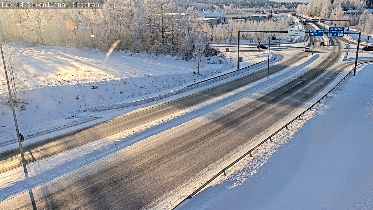 Weather Camera Image Väg 14 Nyslott, Nojanmaa, Savonlinna, Etelä-Savo