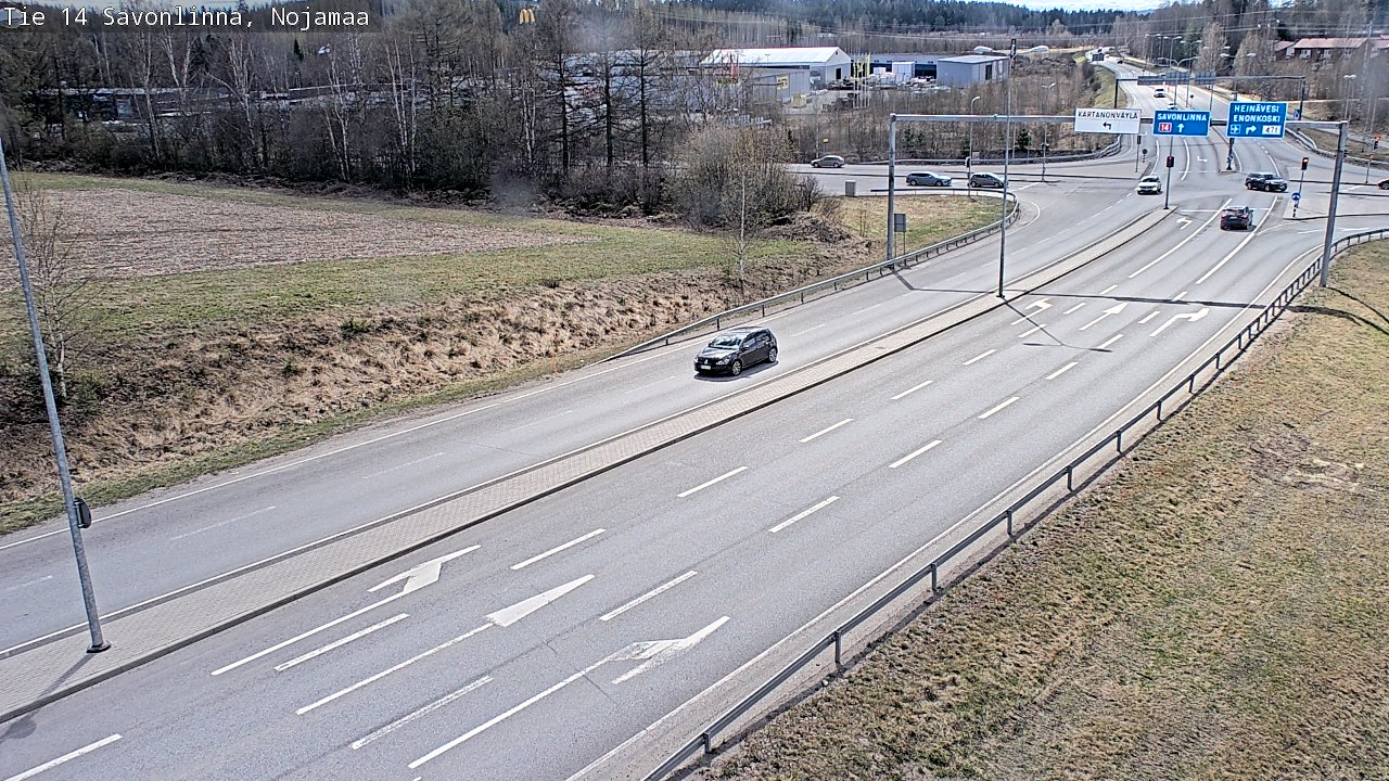 Weather Camera Image Väg 14 Nyslott, Nojanmaa, Savonlinna, Etelä-Savo