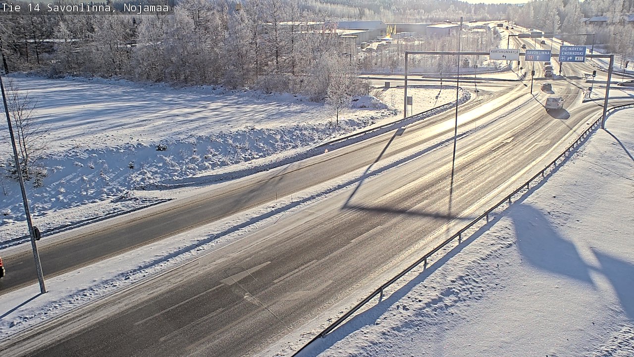 Weather Camera Image Väg 14 Nyslott, Nojanmaa, Savonlinna, Etelä-Savo