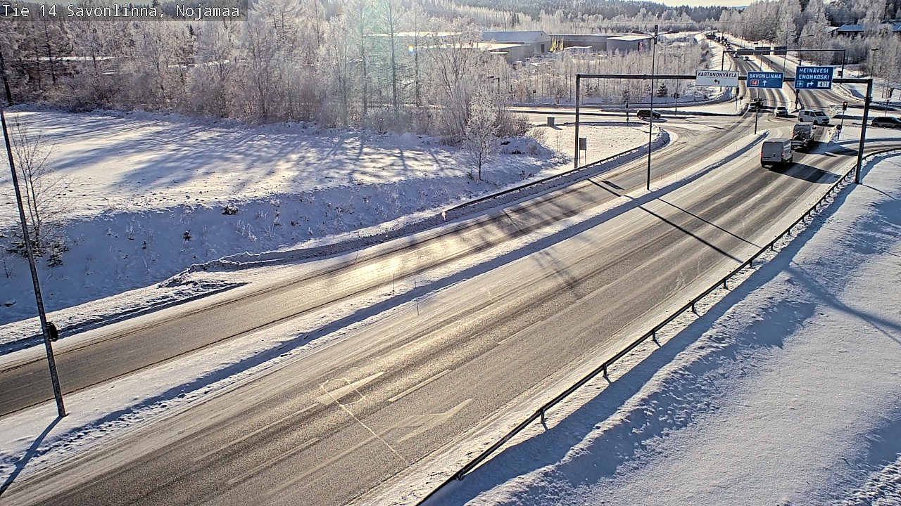 Weather Camera Image Väg 14 Nyslott, Nojanmaa, Savonlinna, Etelä-Savo