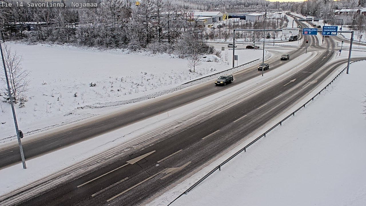Weather Camera Image Road 14 Savonlinna, Nojanmaa, Savonlinna, Etelä-Savo