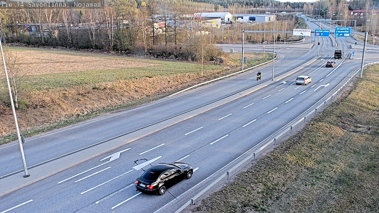 Weather Camera Image Väg 14 Nyslott, Nojanmaa, Savonlinna, Etelä-Savo