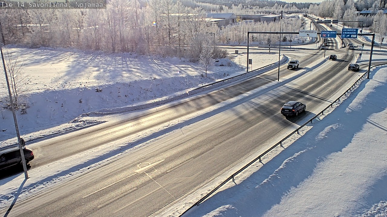Weather Camera Image Väg 14 Nyslott, Nojanmaa, Savonlinna, Etelä-Savo