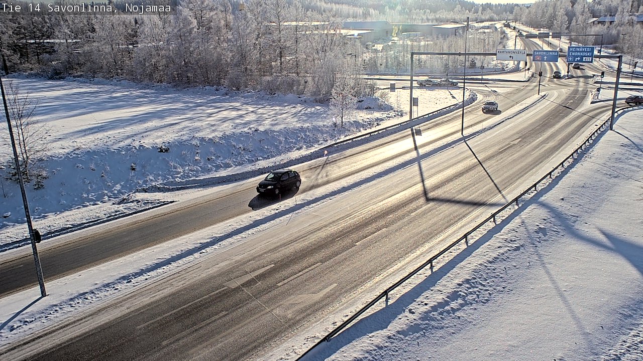 Weather Camera Image Väg 14 Nyslott, Nojanmaa, Savonlinna, Etelä-Savo