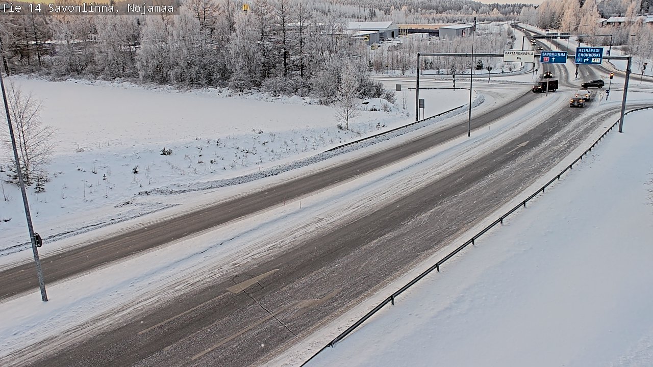 Weather Camera Image Väg 14 Nyslott, Nojanmaa, Savonlinna, Etelä-Savo